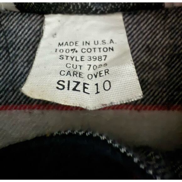 Vintage d.Frank Black and White Plaid 100% Cotton Midi Dress Size 10 - Picture 6 of 9